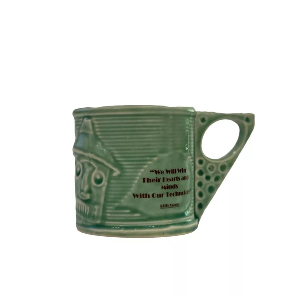 Tin Man Handmade Ceramic Mug Wizard of Oz - Handmade Billy Ware Cup 16 Oz